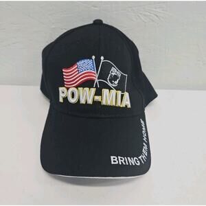 Flag "POW-MIA", "Bring Them Home", & "You Are Not Forgotten" Adhustable Cap NWT